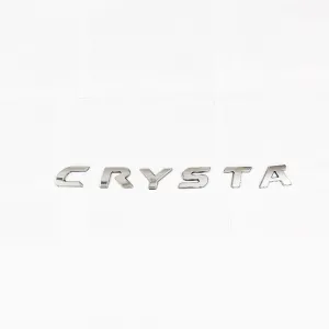 Galio Crysta Logo 3D Chrome Letter