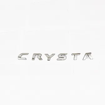 Galio Crysta Logo 3D Chrome Letter
