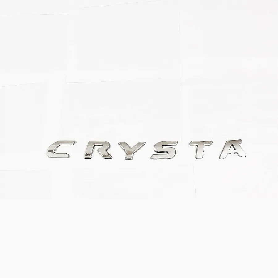 Galio Crysta Logo 3D Chrome Letter