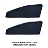 Toyota Corolla Altis 2014-20 Zipper Magnetic Window Sun Shades - 4 Pieces
