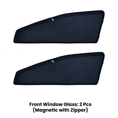 Toyota Corolla Altis 2014-20 Zipper Magnetic Window Sun Shades - 4 Pieces