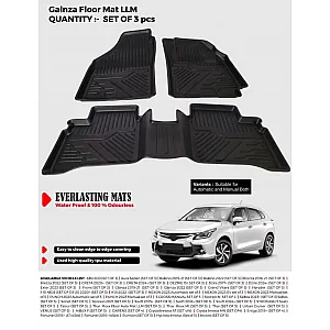 Carhatke TPU Premium LongLife Floor Mats for Toyota Glanza 2019 Onwards