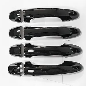 Cnleague Door Handle Cover for Toyota Hilux, Crysta, Yaris, Fortuner, Legender - Glossy Black