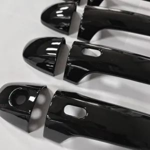 Cnleague Door Handle Cover for Toyota Hilux, Crysta, Yaris, Fortuner, Legender - Glossy Black