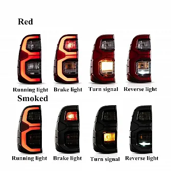 LED Tail Light for Toyota Hilux 2022 Onwards - Smoke Glass
