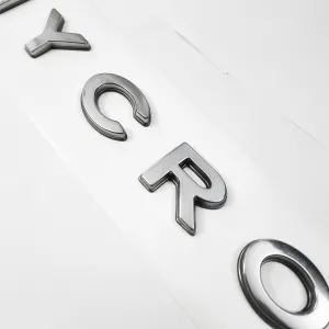 Galio Hycross Logo 3D Chrome Letter