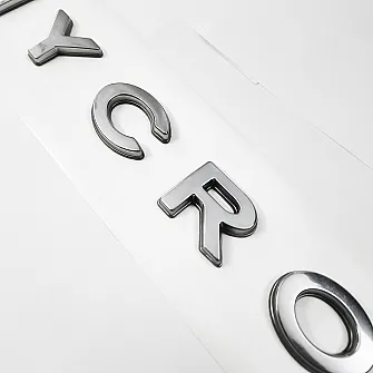 Galio Hycross Logo 3D Chrome Letter