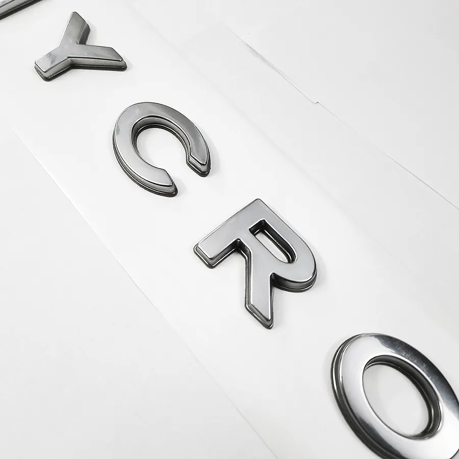 Galio Hycross Logo 3D Chrome Letter