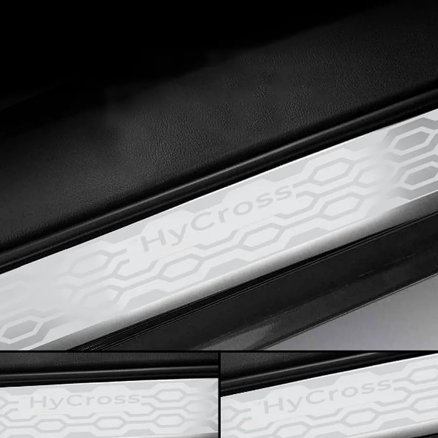 Galio Stainless Steel Door Sill Guards for Toyota Hycross 2023 Onwards