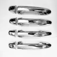 Cnleague Chrome Door Handle Cover for Toyota Innova Crysta 2016 Onwards