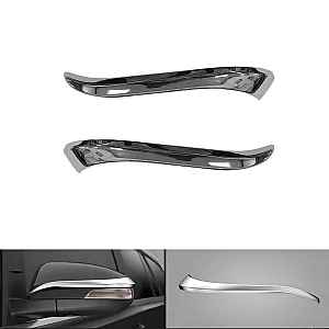 Cnleague Side Mirror Chrome Garnish for Crysta, New Fortuner, Hycross, Hilux