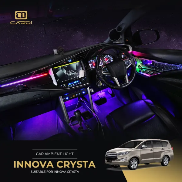 Cardi D12 OEM Ambient Lights for Toyota Innova Crysta 2016 Onwards - 18 Pieces Cardi D12 OEM Ambient Lights for Toyota Innova Crysta 2016 Onwards - 18 Pieces