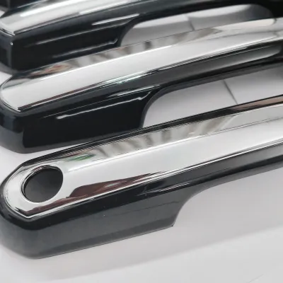 Cnleague Door Handle Cover for Toyota Innova Hycross 2023 Onwards - Black with Chrome Cnleague Door Handle Cover for Toyota Innova Hycross 2023 Onwards - Black with Chrome