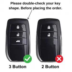 Metal key Cover For Toyota Fortuner, Crysta, Hycross, Hilux, Land Cruiser, Legender, Invicto - TOY-4 Metal key Cover For Toyota Fortuner, Crysta, Hycross, Hilux, Land Cruiser, Legender, Invicto - TOY-4