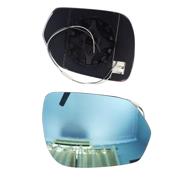 Side Mirror Blue Anti-Glare Glass Lens with Indicator for Toyota Crysta 2016 Onwards