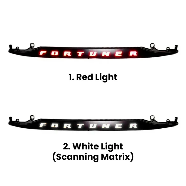 Rear Diggy Light for Toyota Fortuner 2016 Onwards - Glossy Black Rear Diggy Light for Toyota Fortuner 2016 Onwards - Glossy Black