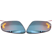 Side Mirror Blue Anti-Glare Glass Lens with Indicator for Toyota Innova Hycross 2023 Onwards