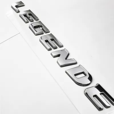 Galio Legender Logo 3D Chrome Letter