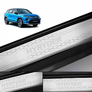 Galio Stainless Steel Door Sill Guards for Toyota Urban Cruiser Hyryder 2022 Onwards Galio Stainless Steel Door Sill Guards for Toyota Urban Cruiser Hyryder 2022 Onwards