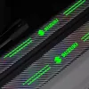 Car Door Radium Night Logo Glow Sill Plate Door Guard  Pad  Stickers for Maruti Suzuki (Set of 4Pcs.)