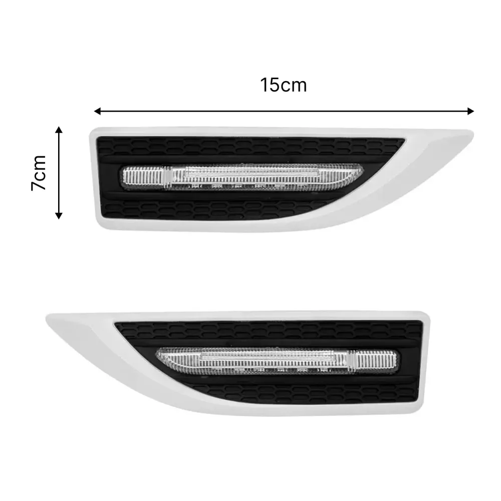 Car Side Fender Light with 3 Colour LED Indicator Light | Universal Fit