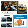 Solar Crystal Ball Metal Body Car Solar Power Rotating Air Freshener
