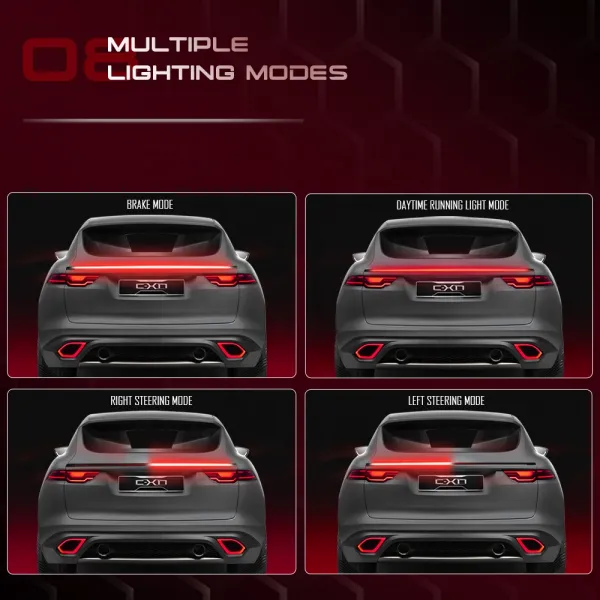 Carhatke Universal Car Rear Spoiler LED Strip Turning Signal Flexible Strip Light (3.9ft, 12V ) Carhatke Universal Car Rear Spoiler LED Strip Turning Signal Flexible Strip Light (3.9ft, 12V )