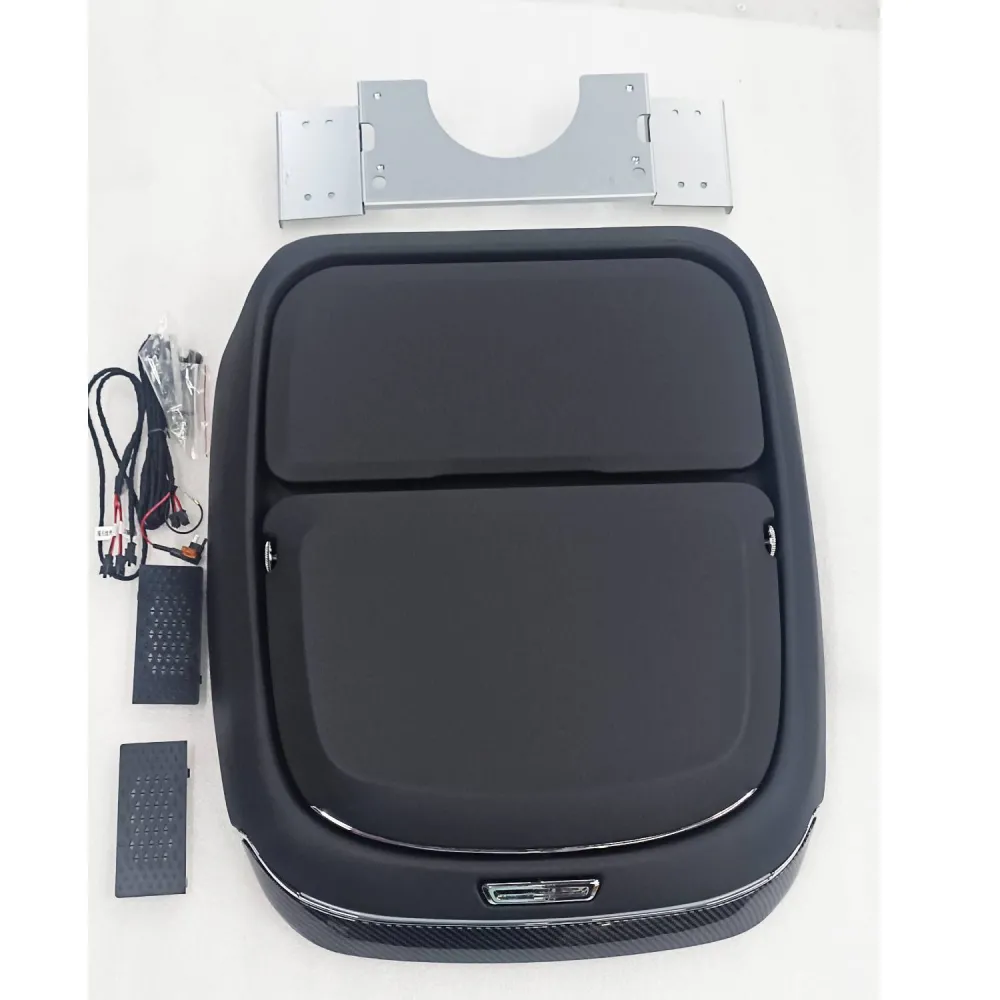 Ctrack Premium Rear Seat Organiser With Foldable Food, Wireless Charging And Ambient Lighting  -  Set Of 2