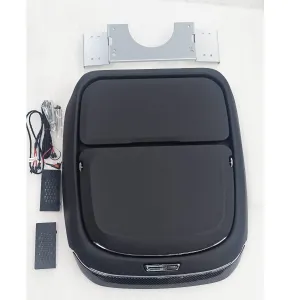 Ctrack Premium Rear Seat Organiser With Foldable Food, Wireless Charging And Ambient Lighting  -  Set Of 2