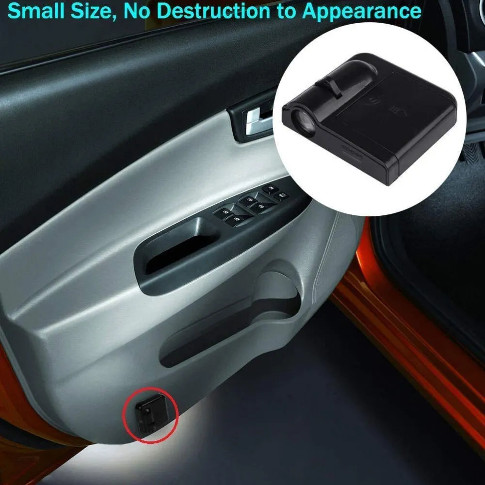 Honda All Car Wireless Door Open Alert Welcome Shadow Ghost Light - 2 Pieces