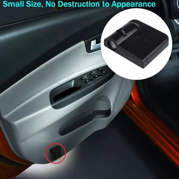 Wireless Car Welcome Logo Shadow Projector Ghost Lights Kit for All Cars