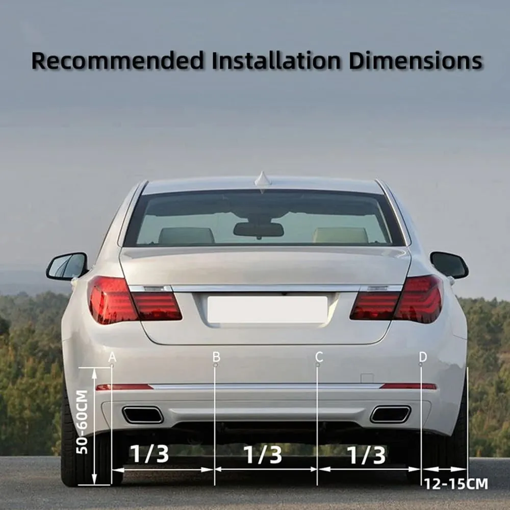 Car Reverse 4 Parking Sensor System Reverse Backup Radar System with LED Display