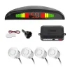 Car Reverse 4 Parking Sensor System Reverse Backup Radar System with LED Display