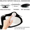 Universal 2-in-1 Blind Spot Mirror & Rain Eyebrow Protector (Pack of 2)