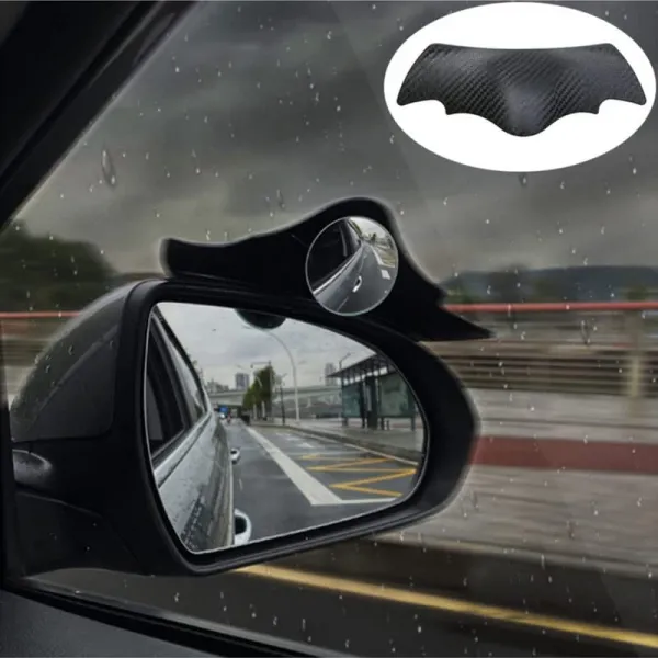 Universal 2-in-1 Blind Spot Mirror & Rain Eyebrow Protector (Pack of 2)