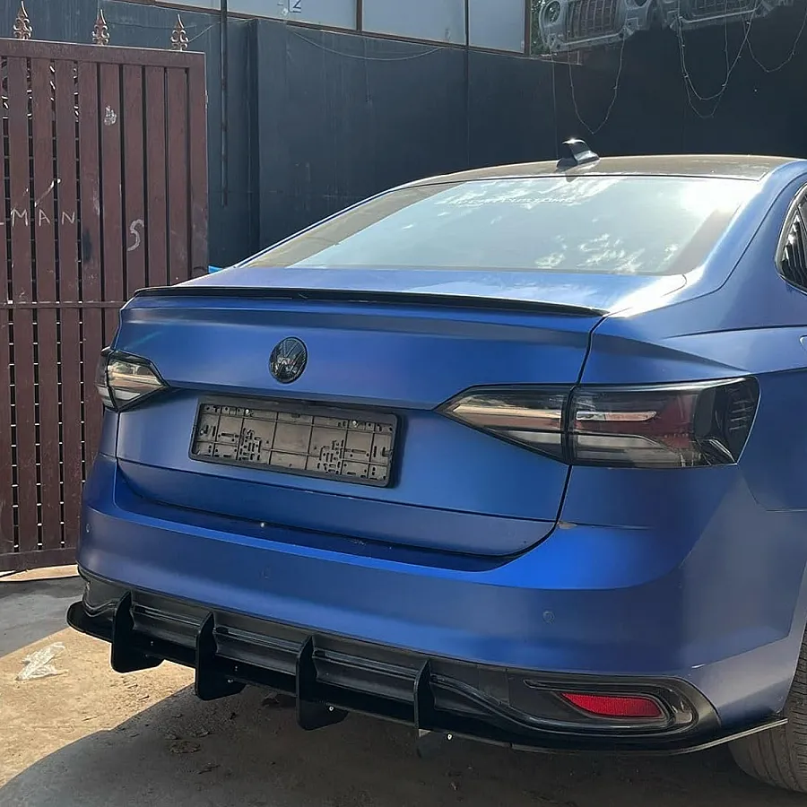 4 Fin Rear Diffuser for VW Virtus 2022 Onwards