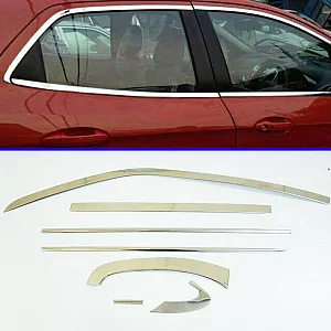 Maruti Suzuki WagonR 2015 Full Window Chrome Garnish Trims (Set Of 14Pcs.)