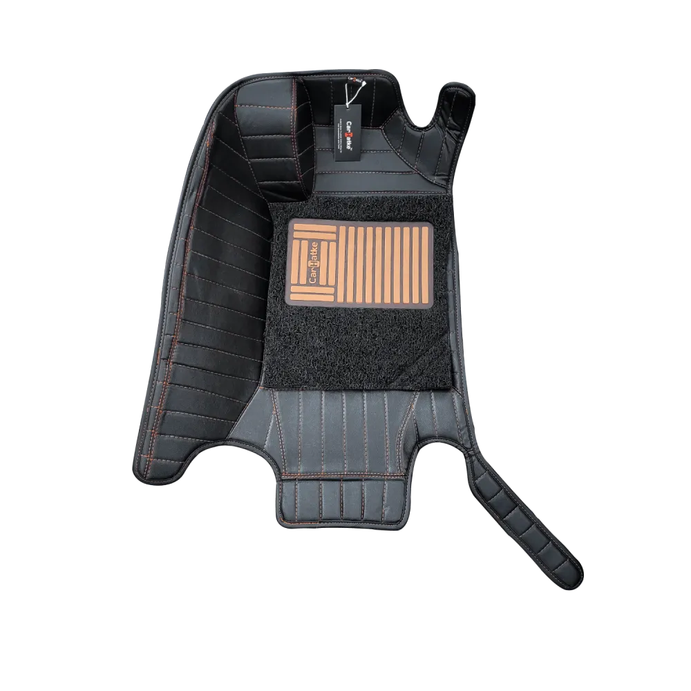 Carhatke 9D Luxury Car Foot Mats For MG Gloster 2020 Onwards - Black