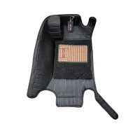 Carhatke 9D Luxury Car Foot Mats For MG Gloster 2020 Onwards - Black