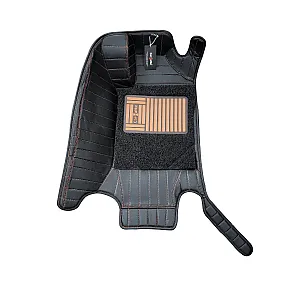 Carhatke 9D Luxury Car Foot Mats For MG Gloster 2020 Onwards - Black