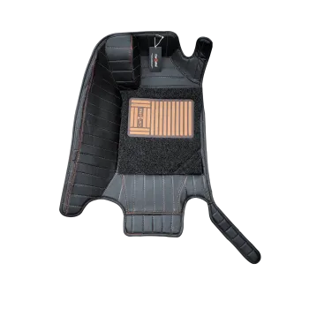Carhatke 9D Luxury Car Foot Mats For MG Gloster 2020 Onwards - Black