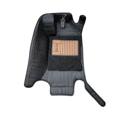 Carhatke 9D Luxury Car Foot Mats For MG Gloster 2020 Onwards - Black