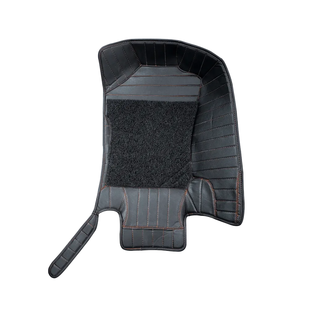 Carhatke 9D Luxury Car Foot Mats For MG Gloster 2020 Onwards - Black