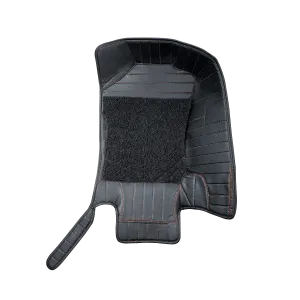 Carhatke 9D Luxury Car Foot Mats For MG Gloster 2020 Onwards - Black
