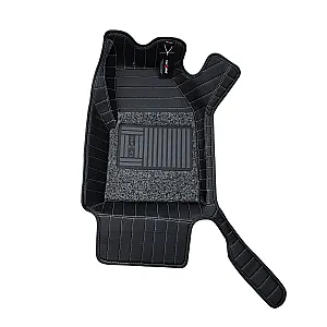Carhatke 7D Leatherette Car Floor Mats for Tata Safari 2021-23 (6 Seater, Manual)