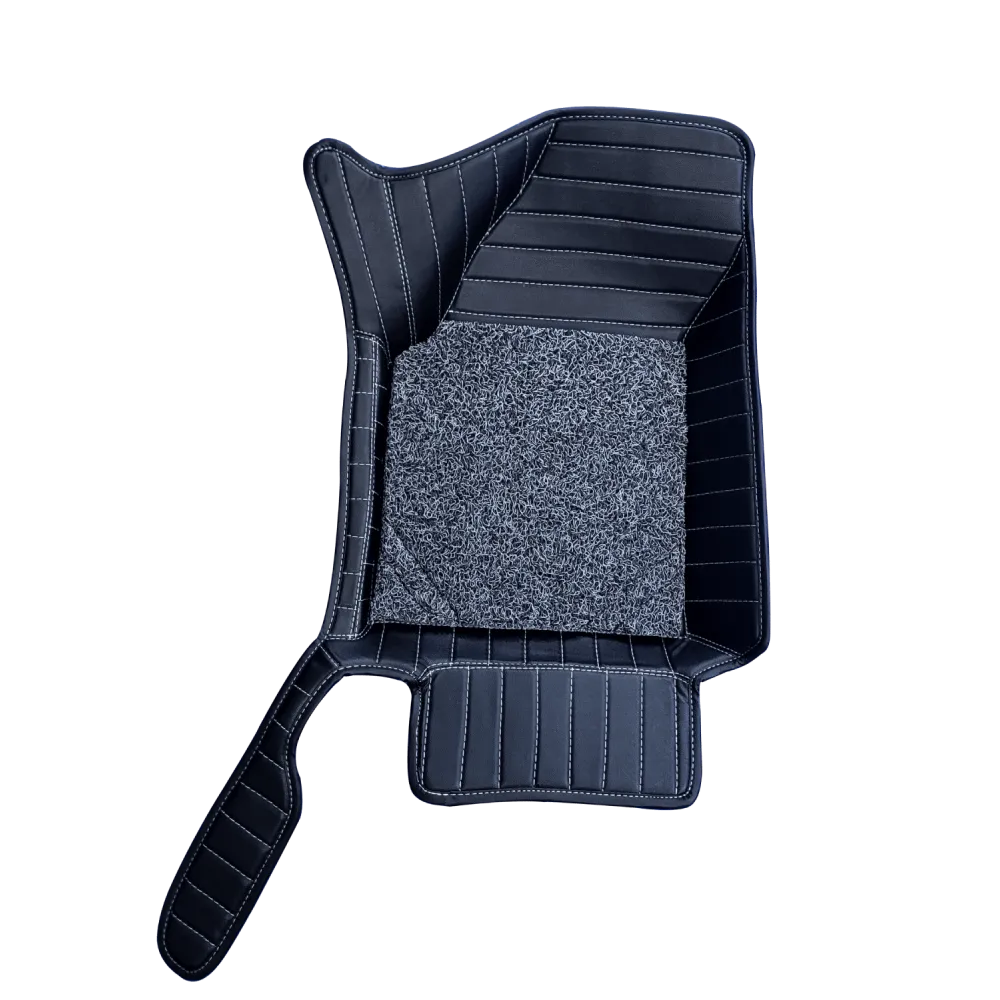 Carhatke 7D Leatherette Car Floor Mats for Tata Safari 2021-23 (6 Seater, Manual)