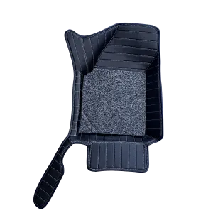 Carhatke 7D Leatherette Car Floor Mats for Tata Safari 2021-23 (6 Seater, Manual)