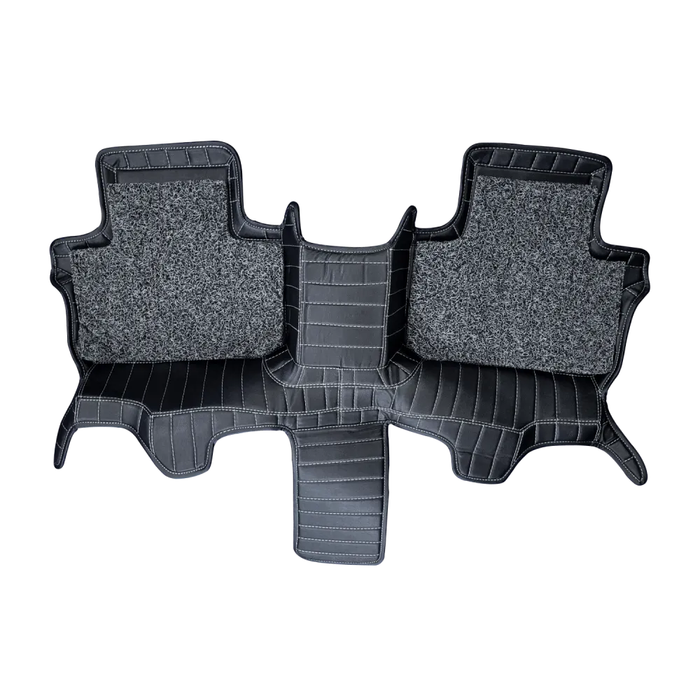 Carhatke 7D Leatherette Car Floor Mats for Tata Safari 2021-23 (6 Seater, Manual)