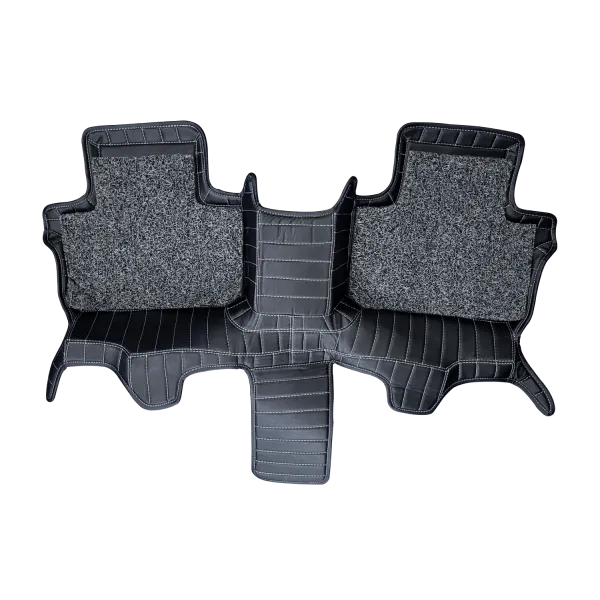 Carhatke Tata Safari 6 Seater 2021-23 Onwards 7D Leatherette Car Floor Mats Black 