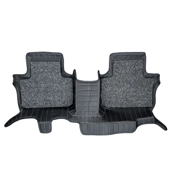 Carhatke Tata Safari 7 Seater 2021-23 7D Leatherette Car Floor Mats - Black 